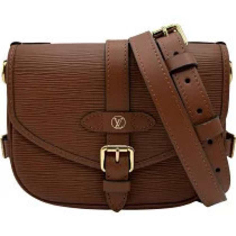Louis Vuitton Saumur Cognac Epi Leather Shoulder Bag